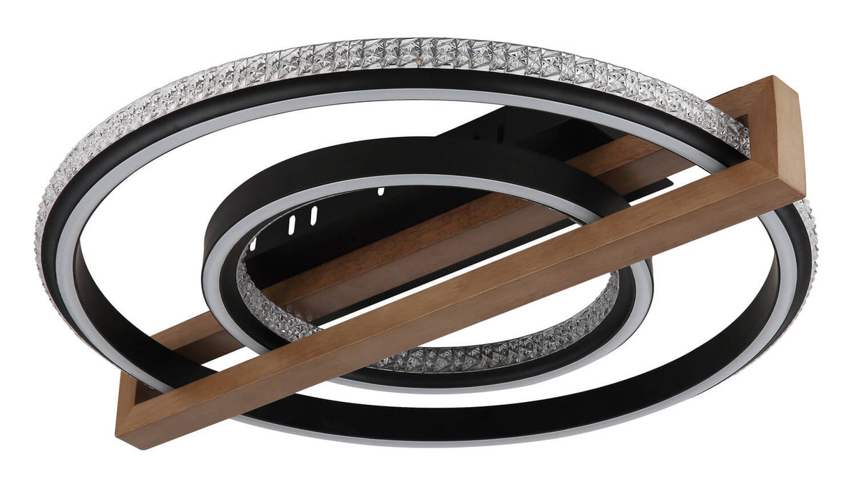 Plafonnier Deloris noir mat (48137R)