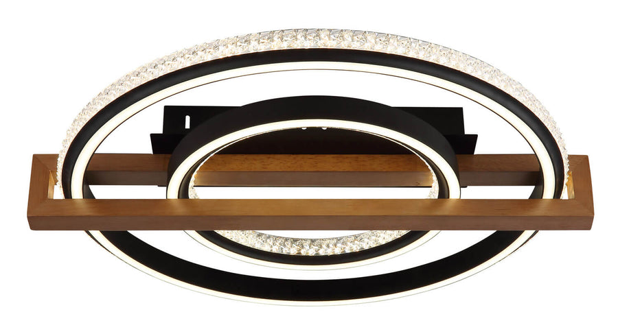 Plafonnier Deloris noir mat (48137R)