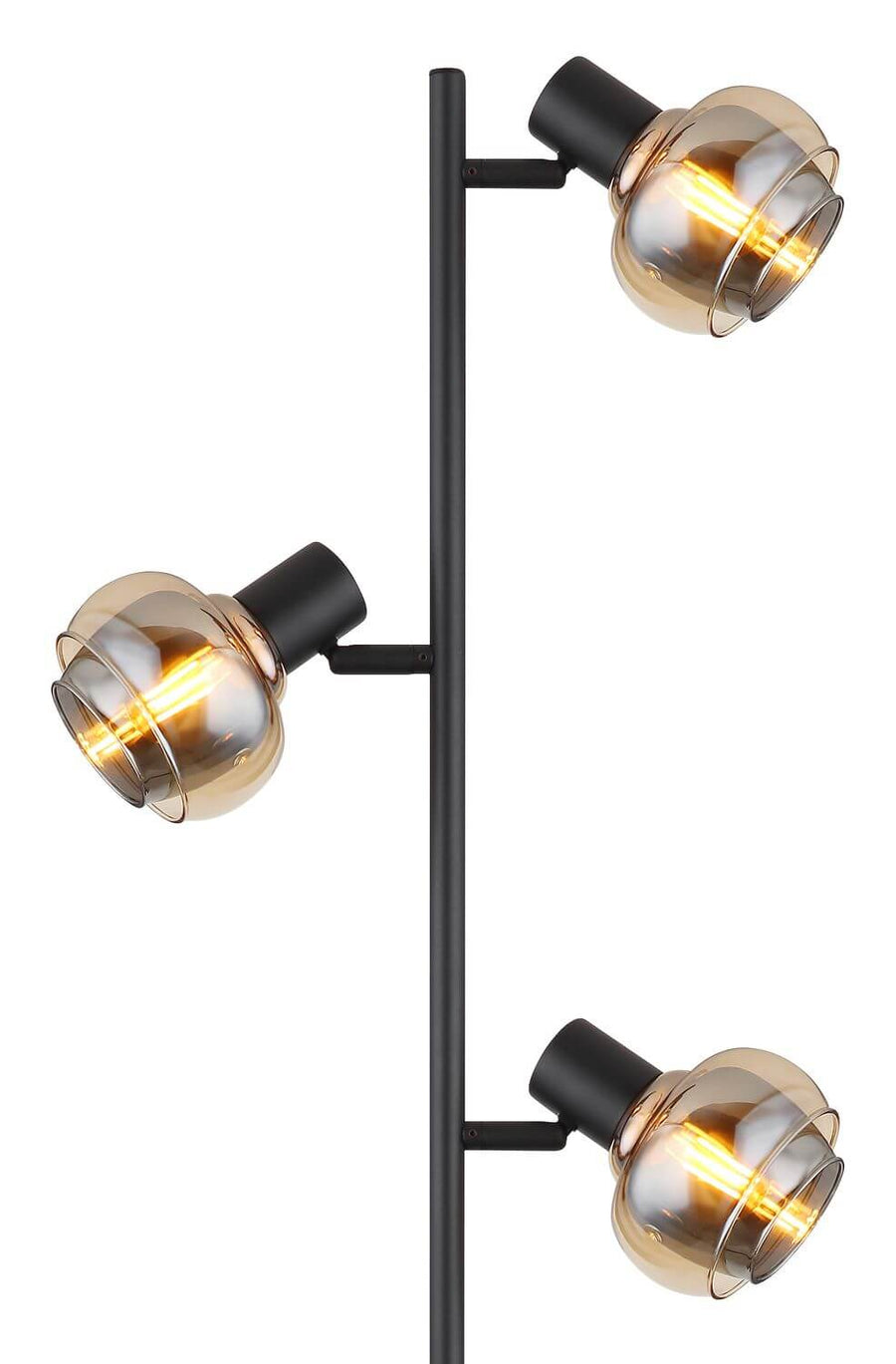 Lampadaire Tokki noir mat