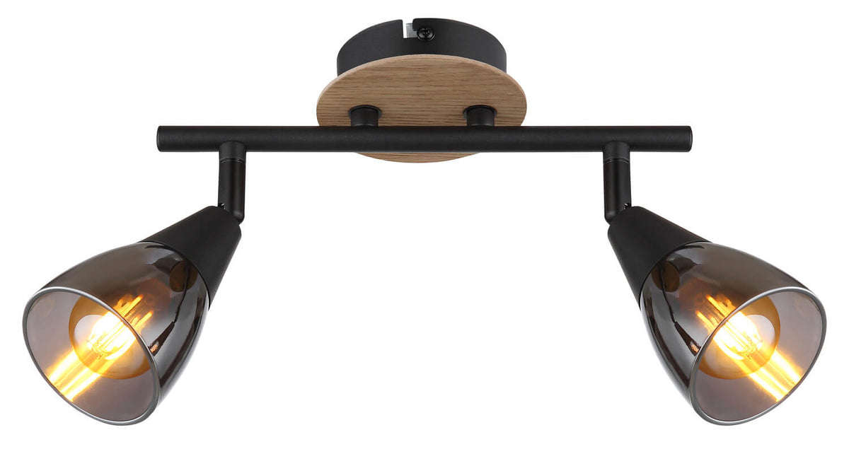 Spot Mubby noir mat, L 25,5 cm