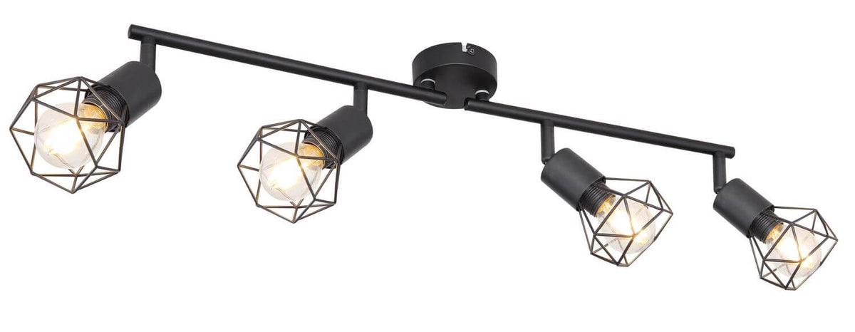 Spot Xara I noir, H 19,5 cm