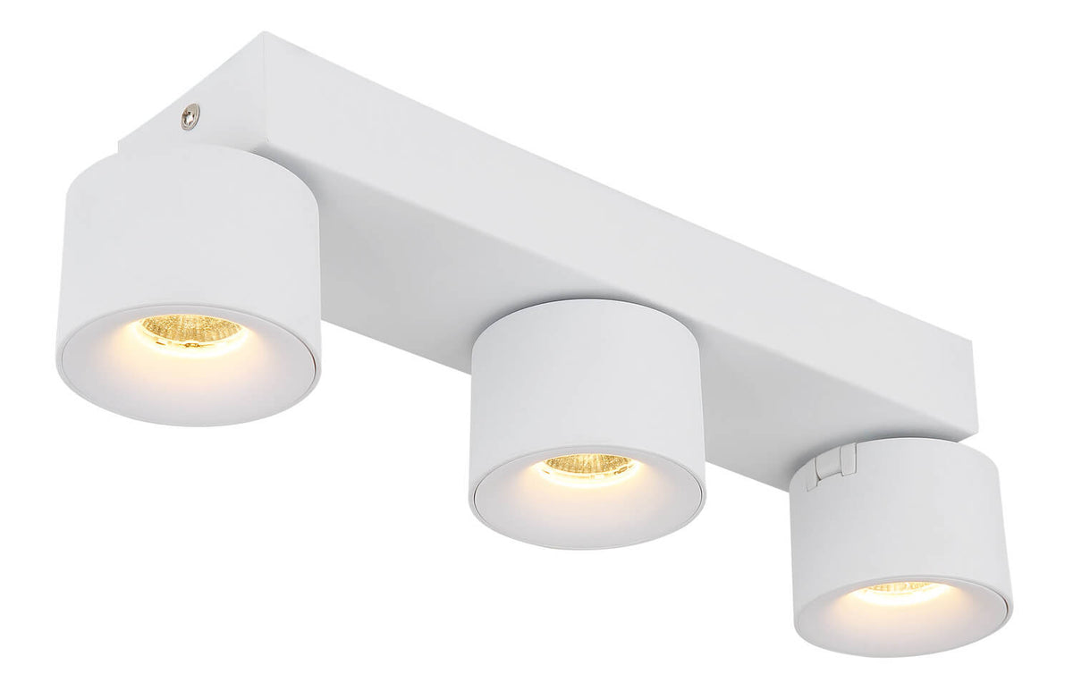 Spot Rae blanc mat, L 33 cm