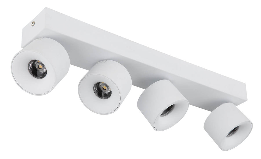 Spot Rae blanc mat, L 45,5 cm