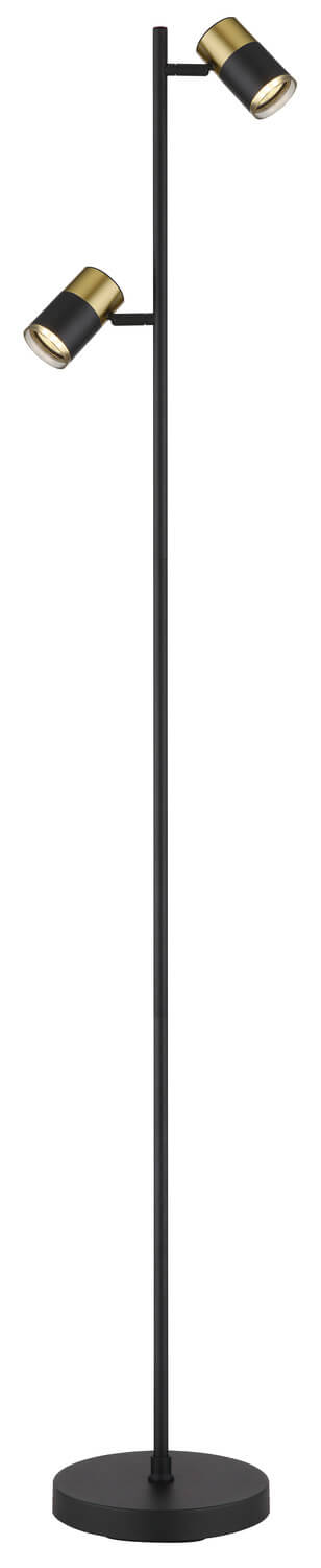 Lampadaire Brisbon noir mat