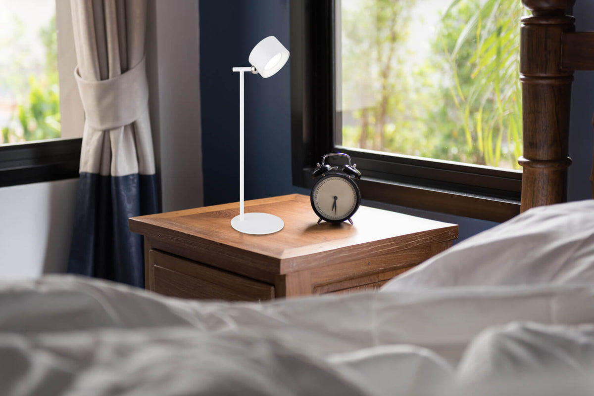 Lampe à poser Jorje blanche mat