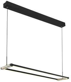 Suspension Mariella noire mat