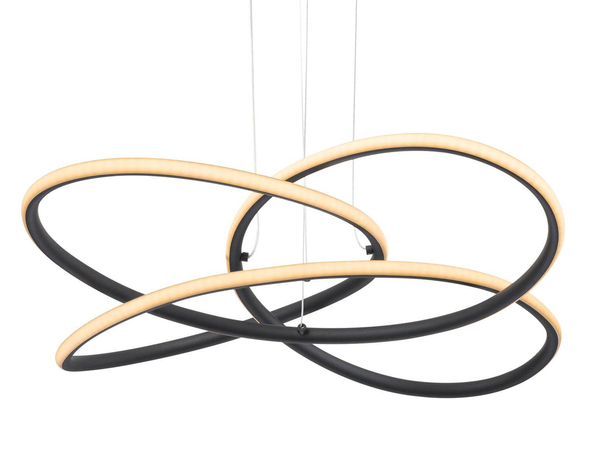 Suspension Panda noire mat