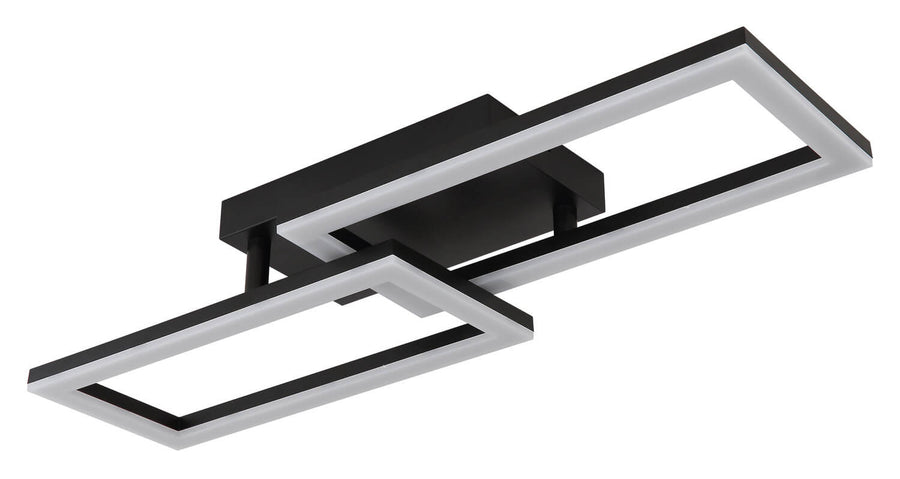 Détail de la finition : ruban LED éteint, diffuseur blanc laiteux et structure aluminium