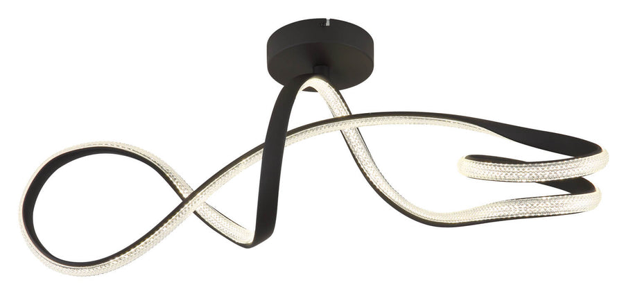 Plafonnier Swirl noir mat