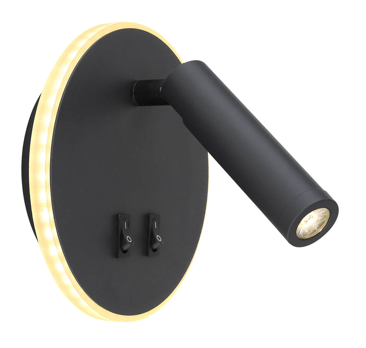Applique murale Many noire, L 15 cm