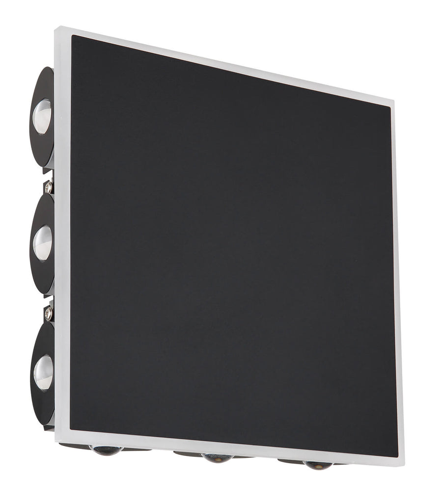 Profil incliné montrant la tranche claire et les optiques réglables de l'applique