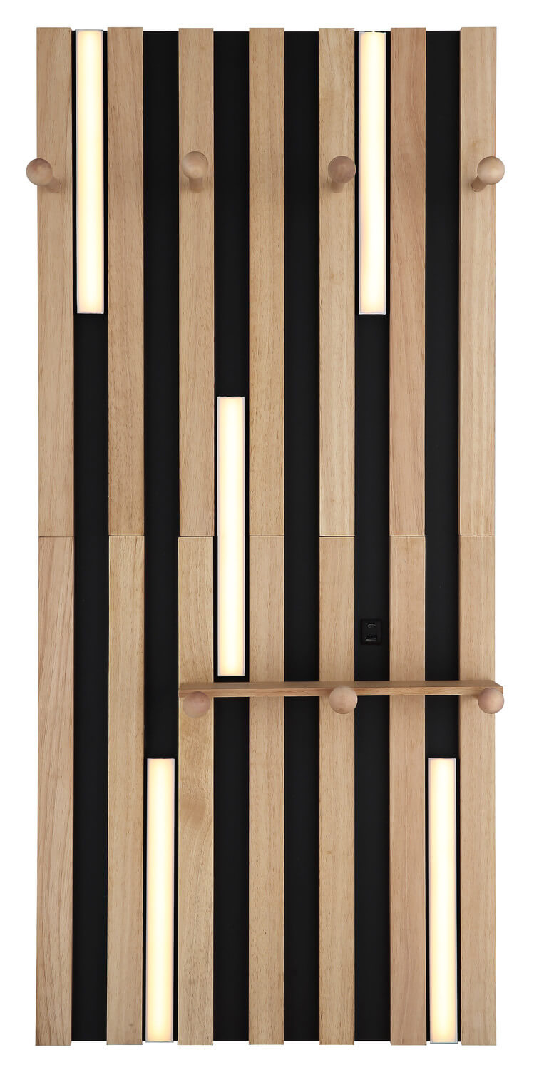 Applique murale Duane noire mat