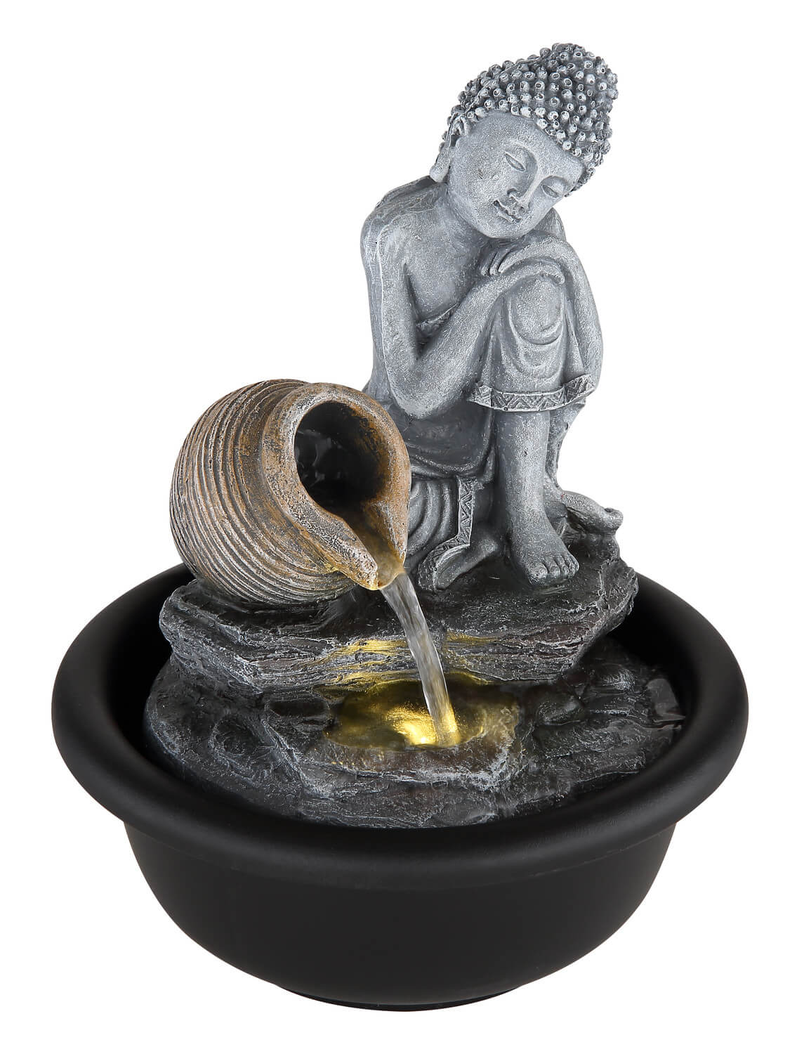 Lampe à poser Fontana noire mat
