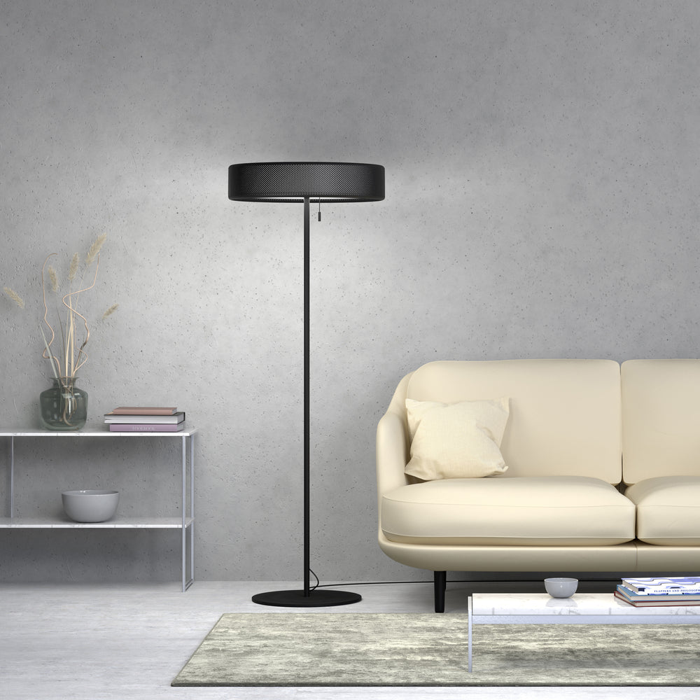 Lampadaire Grain L, noir mat