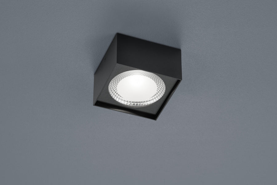 Plafonnier Kari noir, L 12 cm