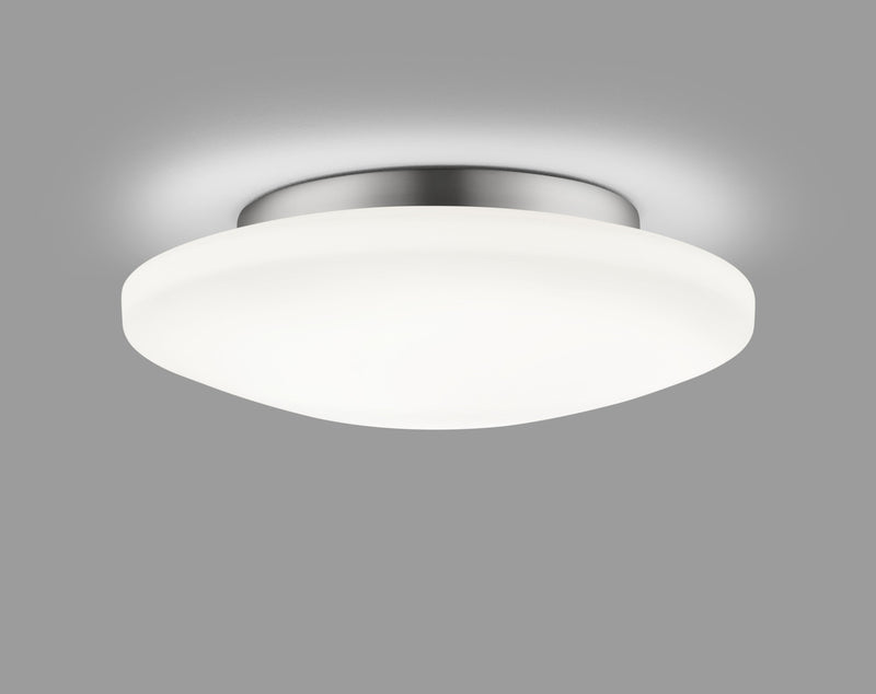 Plafonnier extérieur Kymo chromé, Ø 36 cm