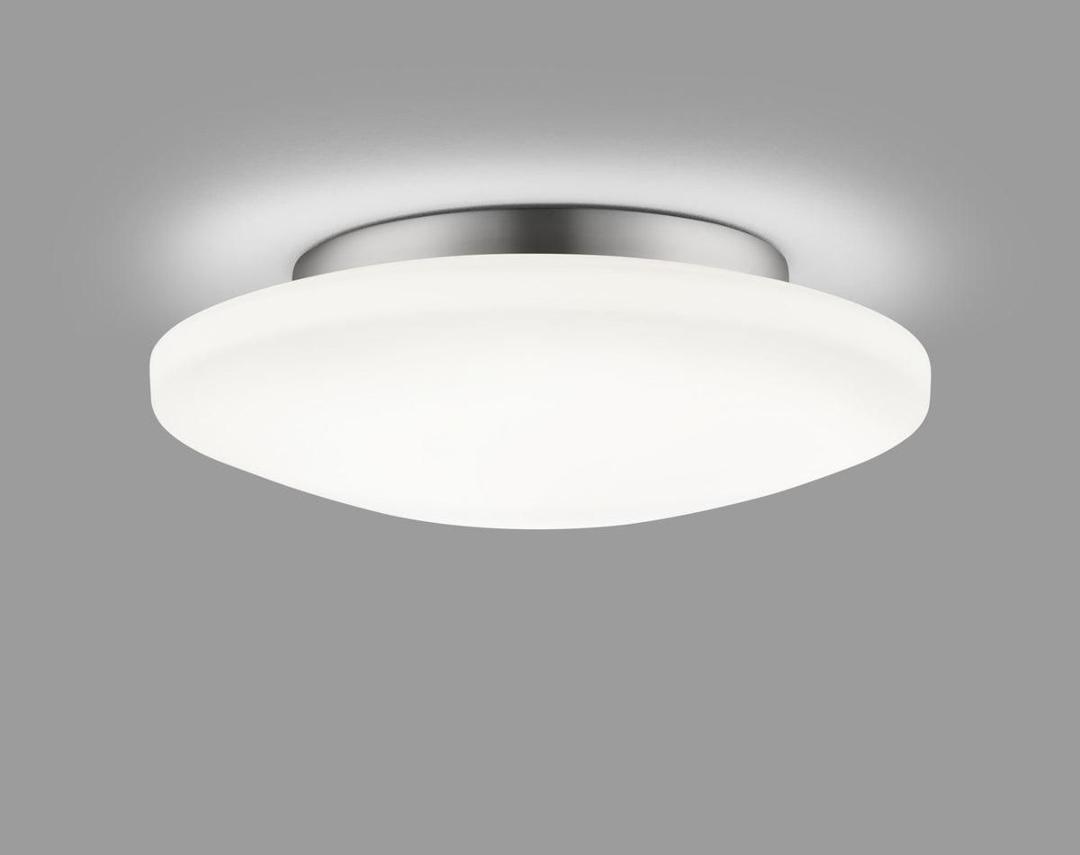 Plafonnier extérieur Kymo chromé, Ø 36 cm