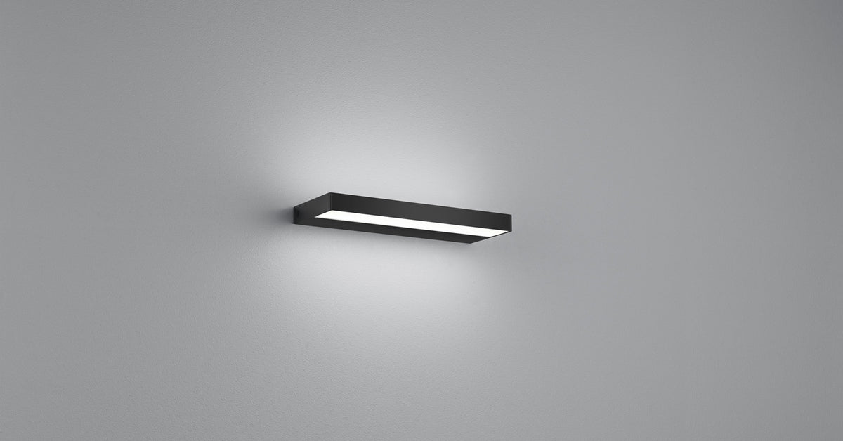 Applique murale Slate noire, L 30 cm