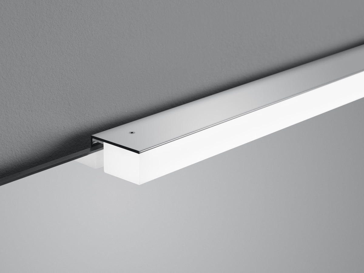 Applique murale Onta chromée, L 90 cm