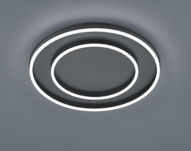 Plafonnier LED | Sona Noir Ø 59,5 cm