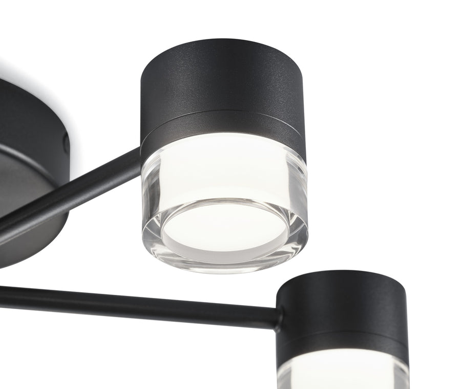 Plafonnier Kala noir, Ø 47,5 cm