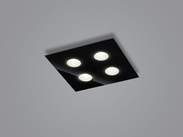 Plafonnier Nomi noir, L 38 cm