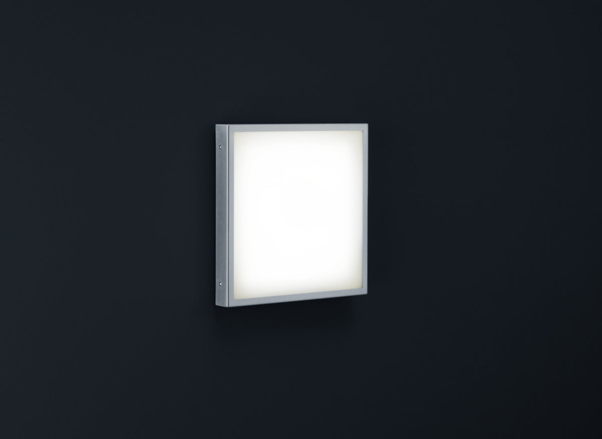 Applique extérieure Scala inox, L 32 cm