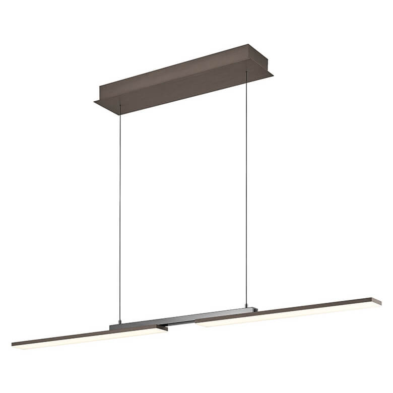 Vue en perspective du bandeau lumineux LED allumé sous la structure