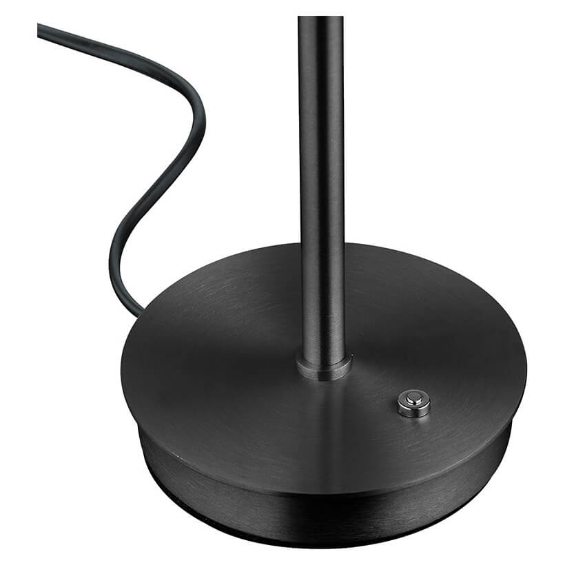Lampe à poser Abby anthracite et opale, verre