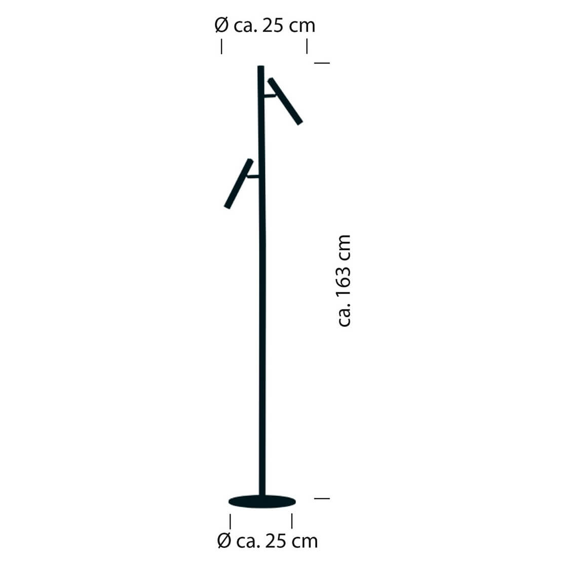 Lampadaire Streak blanc