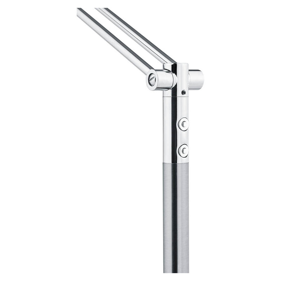 Lampadaire Evolo nickel satiné