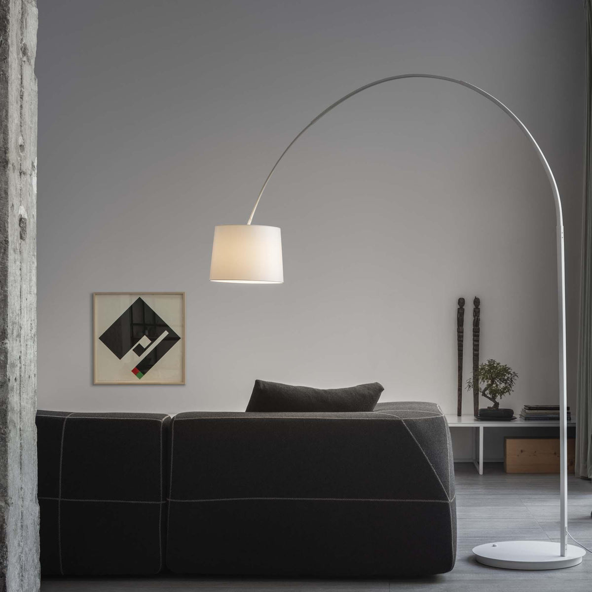 Lampadaire Dorsale chromé
