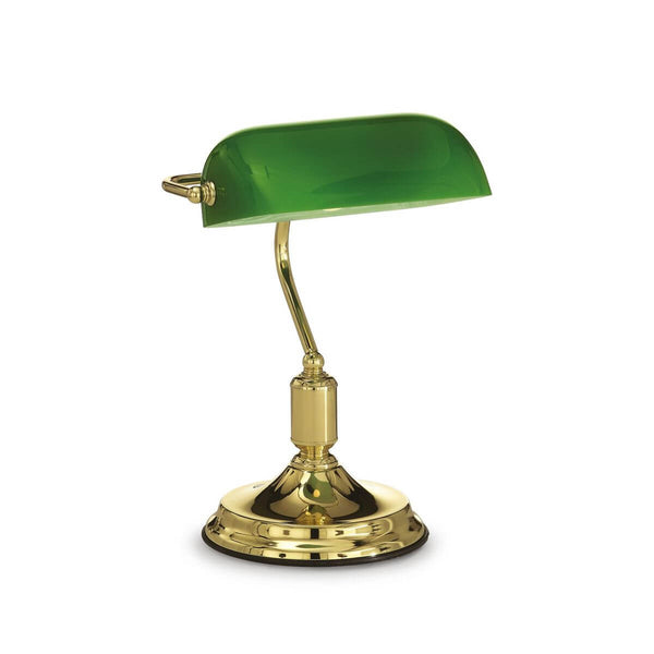 Lampe à poser Lawyer laiton, verre