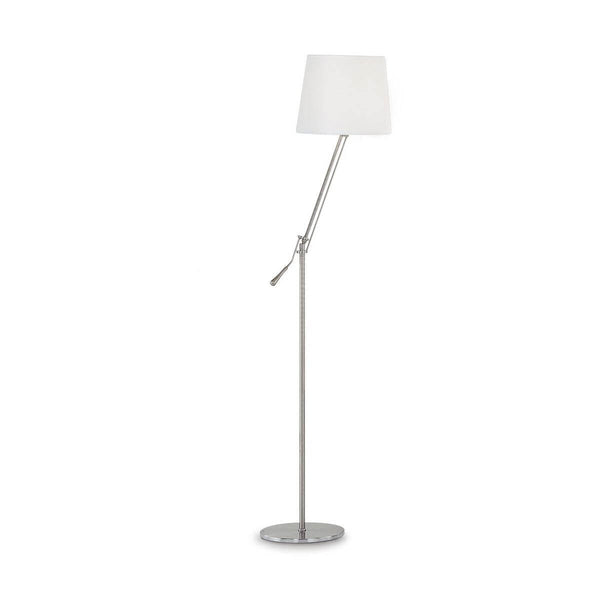 Lampadaire Regol blanc, tissu