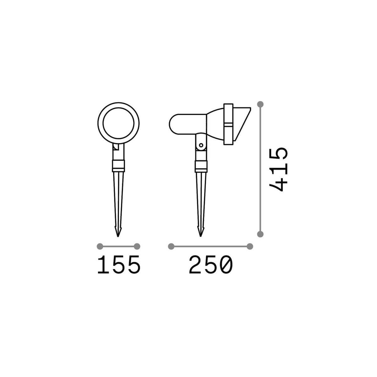 Luminaire extérieur Terra anthracite, L 25 cm