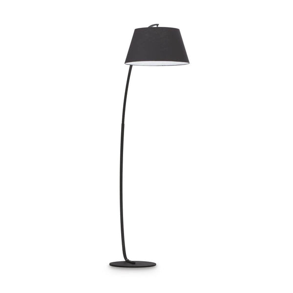 Lampadaire Pagoda noir, tissu