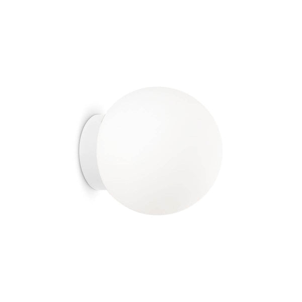 Applique murale Mapa Bianco blanche, verre, Ø 15 cm