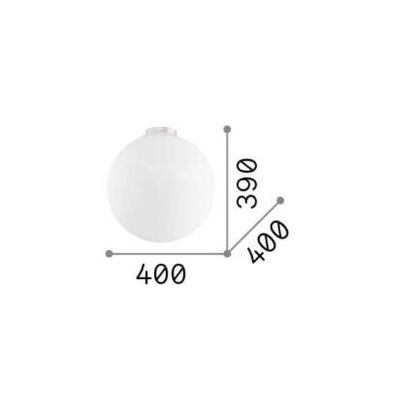 Plafonnier Mapa Bianco blanc, verre