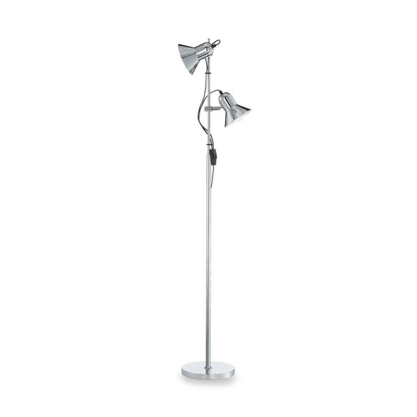 Lampadaire Polly 2 lumières chromé
