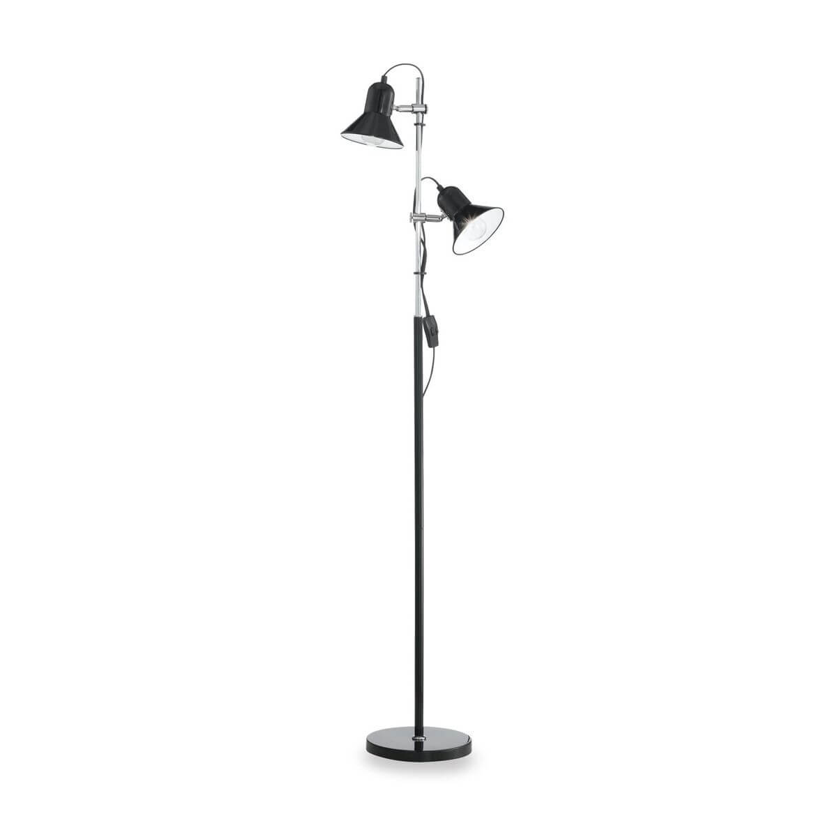 Lampadaire Polly 2 lumières noir