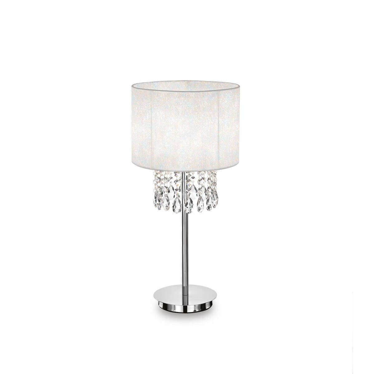 Lampe à poser Opera blanche, cristal