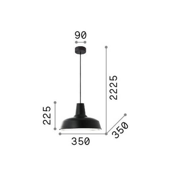 Suspension Moby noire