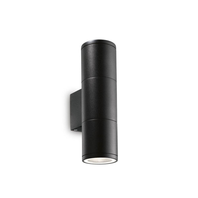 Applique extérieure GUN 2 lumières noire, L 21 cm