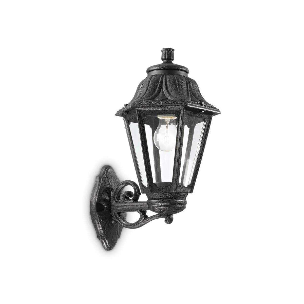 Applique extérieure Dafne noire, L 45 cm