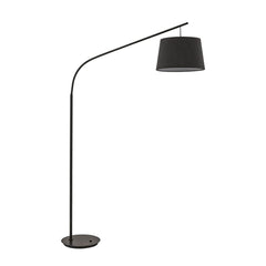 Lampadaire Daddy noir, tissu