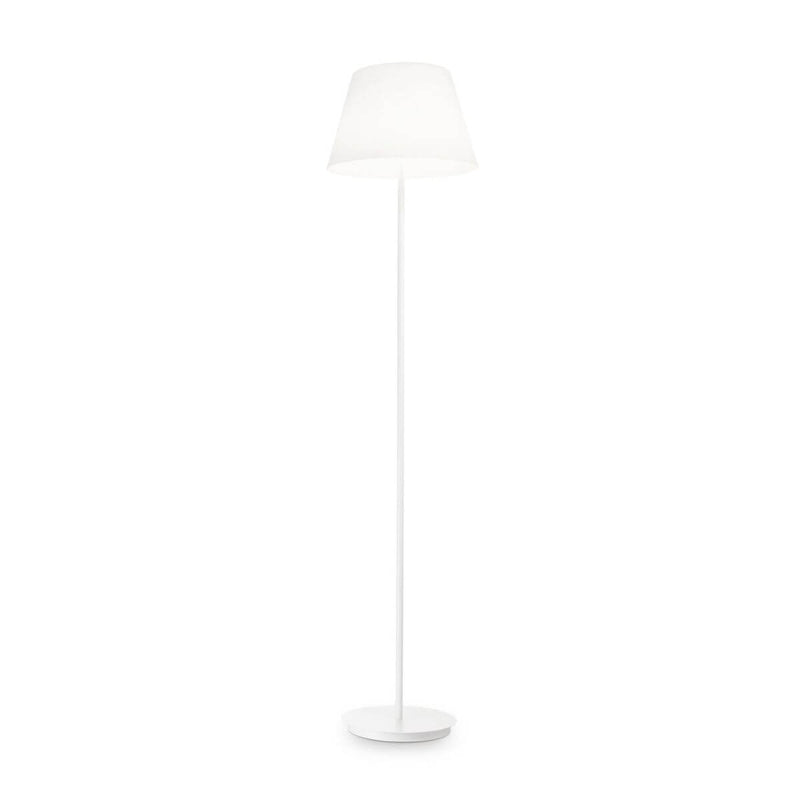 Lampadaire Cylinder 2 lumières blanc, verre