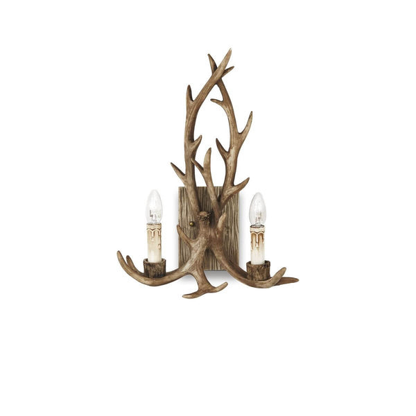 Applique murale Chalet 2 lumières beige