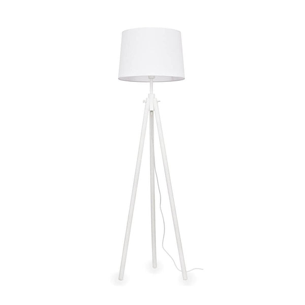 Lampadaire York blanc, bois