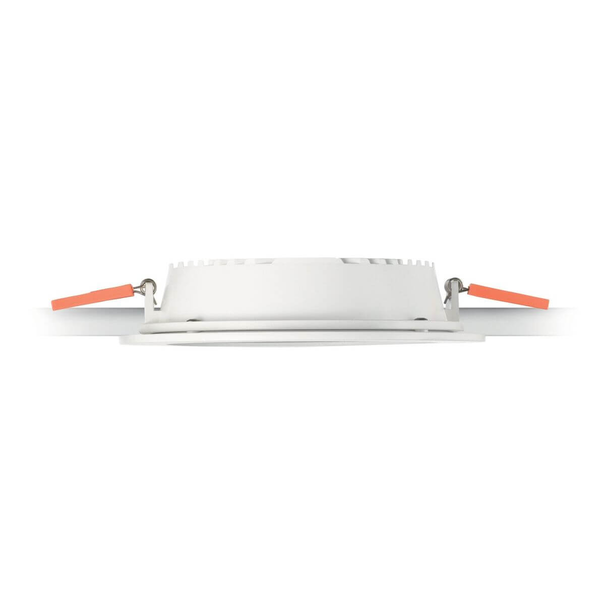 Spot encastrable Groove blanc, L 11,8 cm