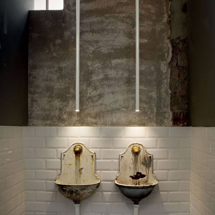 Suspension Ultrathin blanche, H 100 cm